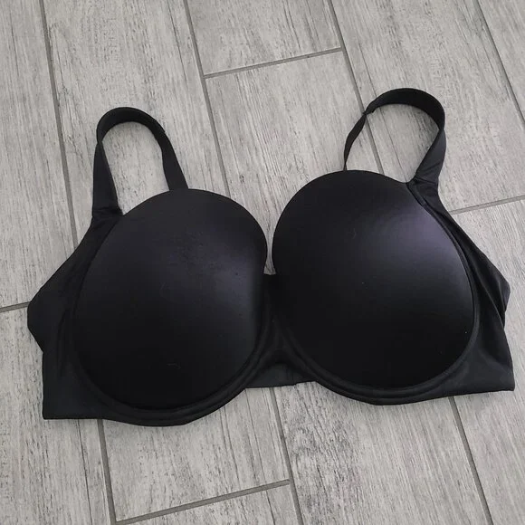 Soma Stunning Support Full Coverage Bra Solid Black Women's Size 40G - Picture 3 of 11